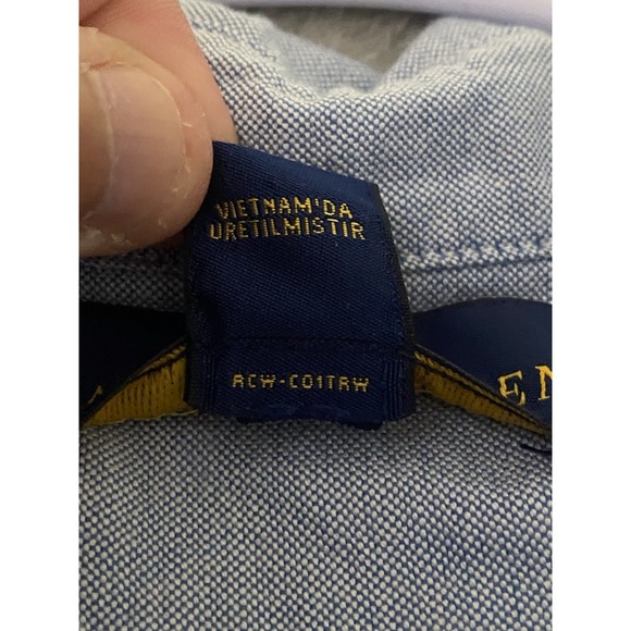 Ralph Lauren button up long sleeve shirt size 20 Teen XL fit Like A SMALL Men's - Picture 4 of 7